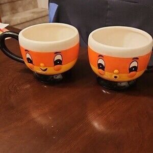 Johanna Parker Set of 2 Candy Corn Design Mugs